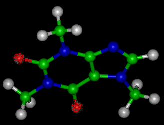 caffeine molecule image
