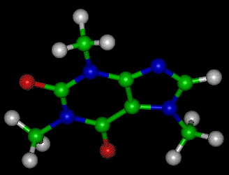 caffeine molecule chemical physical properties gif molecules compound