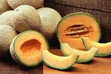 Ripe cantaloupes