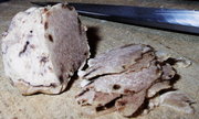 white truffle cut in slices