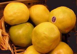 A basket of grapefruit.