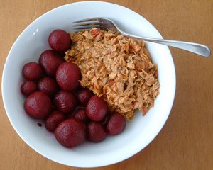 Sundried tomato tuna with baby beets.