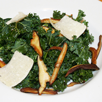 Kale Salad Shitake Mushrooms Aged Parma