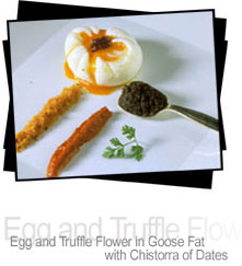 poached egg with truffle