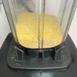 one cup polenta in vitamix