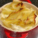 potato dauphinois with Comte Cheese
